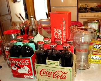 Coca Cola Straw Dipenser, Coca Cola Bottles