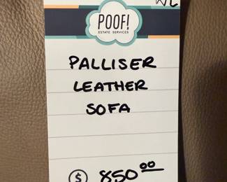 Palliser Leather Sofa 