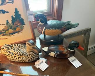 Woodwrights Cottage Painted Decoy, Small Duck Decoy