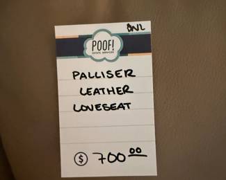 Palliser Leather Loveseat