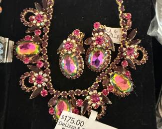 DeLizza & Elster Style Set, Schiaparelli Jewelry Set 