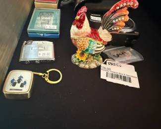 Rooster Trinket Box & Necklace