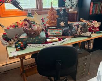Christmas Decor, Drafting Table 