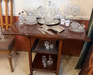 Rolling Wooden Dining Cart