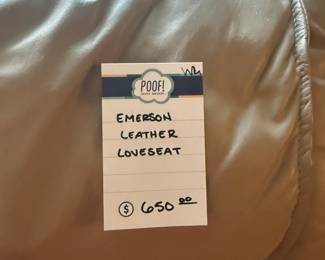 Emerson Leather Loveseat