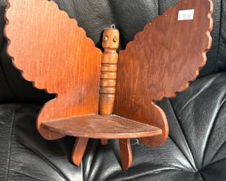 Butterfly Wooden Shelf 