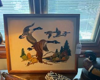 Needlepoint Duck Art 