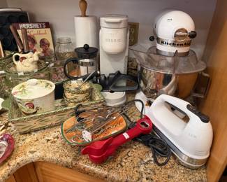 KitchenAid Mixer, Keurig Coffee Maker, Hand Mixer