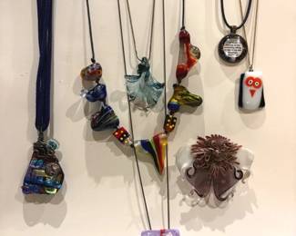 Glass Art Jewelry MilleFiori, Modern And Shaped Pieces