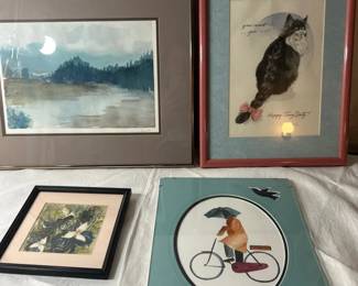 Watercolors and Chair