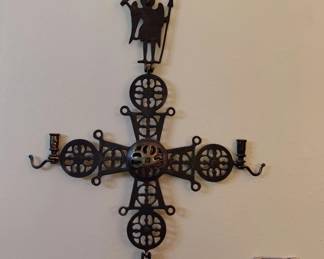 Vintage Orthodox Byzantine Cross St George