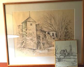 Original Framed Sketches