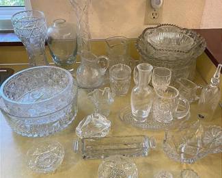 Etched Glass Dining Collection