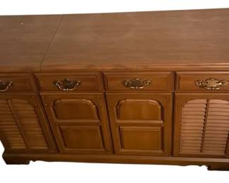 Vintage MidCentury Stereo Console with Record Player  Radio
