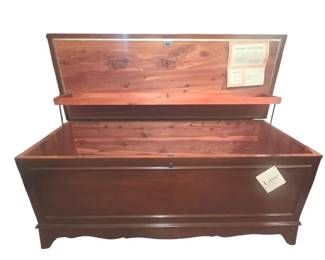 Vintage Cedar Hope Chest  Storage Trunk  Clean Interior