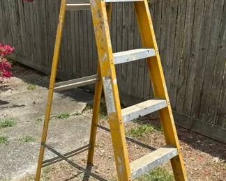 Keller Red And Yellow Folding Ladder
