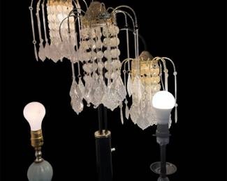 Table Lamps With Bling Trio