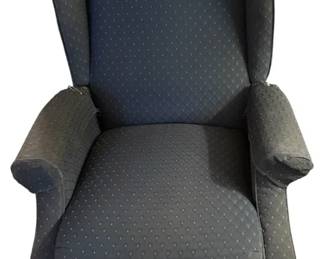 Lane Furniture Action Industries Wingback HighLeg PushBack Recliner Chair  Indigo Blue