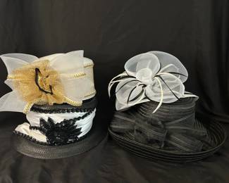 Lot Of 4 Vintage womens Church, Hats, Deborah NY, Trixie August Hat.