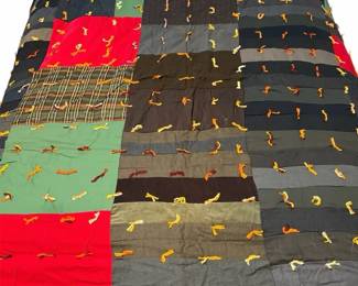 74 X 74 Handmade Crazy Quilt