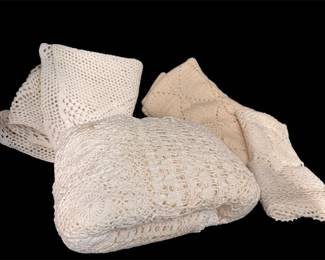 Handmade Crocheted Table Overlays