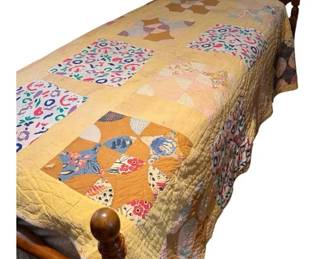 Twin Bed, Frame, Mattress, And Boxspring  Quilt Not Included