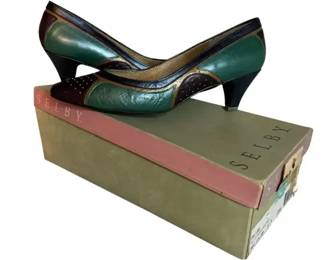 Vintage Multicolor Selby 8.5B Kitten Heels