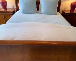 Grange Cherry Sleigh Bed and night stands