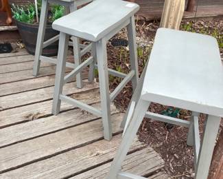 3 stools for $25. Easily paintable