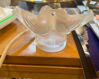 Lalique doves.