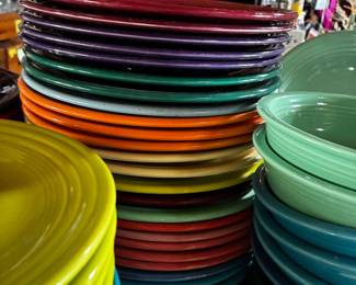 Tons of Fiesta ware. 3-5 dollars a pc.