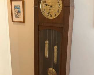 Stunning PRECISE 200 year old German grandfather clock.  $400.  Glorious chimes