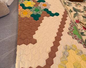 MCM Quilt made from polyester squares