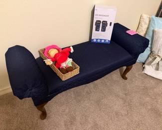 Navy bed bench