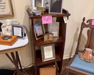 Small vintage mahogany bookshelf
