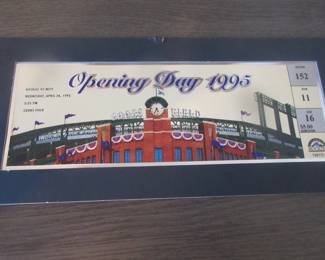 Colorado Rockies Opening Day Ticket