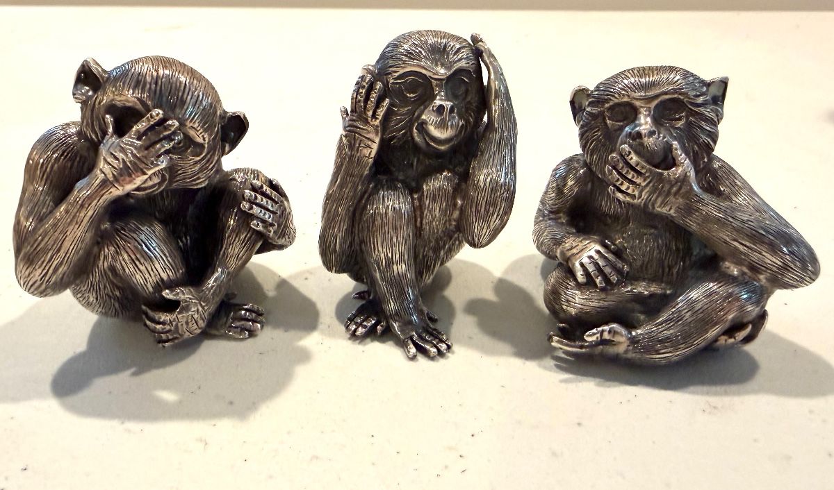 Buccellati  sterling "Three Monkeys"