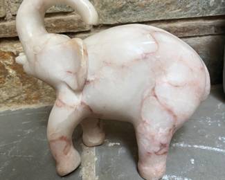 Large marble elephant
