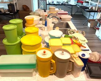 Collection of vintage Tupperware