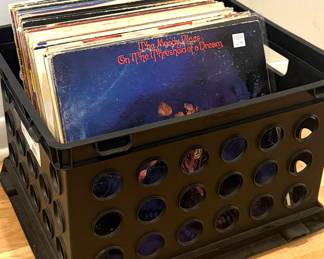 Crate of vintage vinyl record albums (2 of 2)
