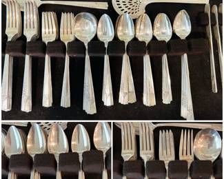 a vintage 1937 Nobility plate (Oneida) 90 piece “caprice” set.