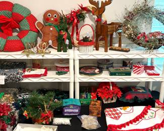 Vintage and modern holiday decor 