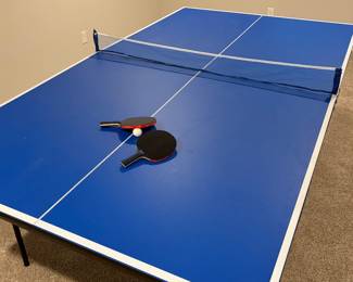 Full size ping pong table with accessories