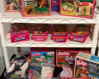 Collection of vintage Barbies