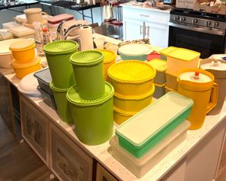 Collection of vintage Tupperware