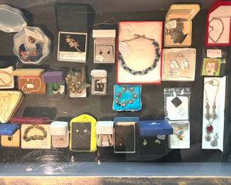 Collection of vintage fine and costume jewelry