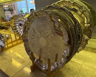 Silver plated trays 