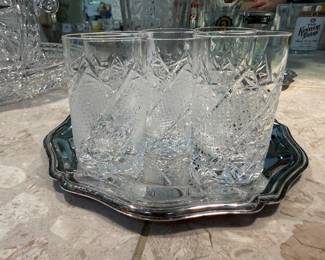 Set 6 Crystal shot glasses
