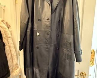 Leather Trench Coat