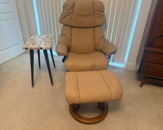 Ekornes Stressless Chair and Ottoman 
